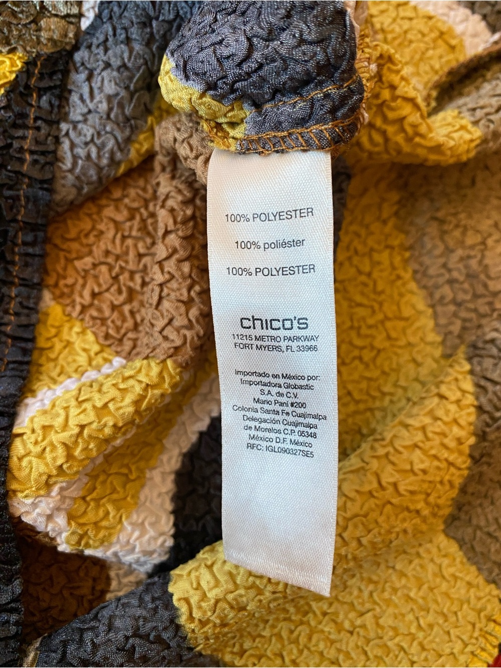 Chico's Textured Abstract Tank Top - Picture 6 of 6